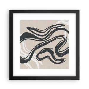 Affiche dans un cadre noir - Poster - Expression multipliée - 30x30 cm