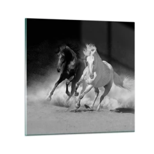 Impression sur verre - Image sur verre - Galop de la liberté - 30x30 cm