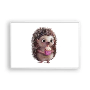 Affiche dans un cadre blanc - Poster - La fête c'est tous les jours - 91x61 cm