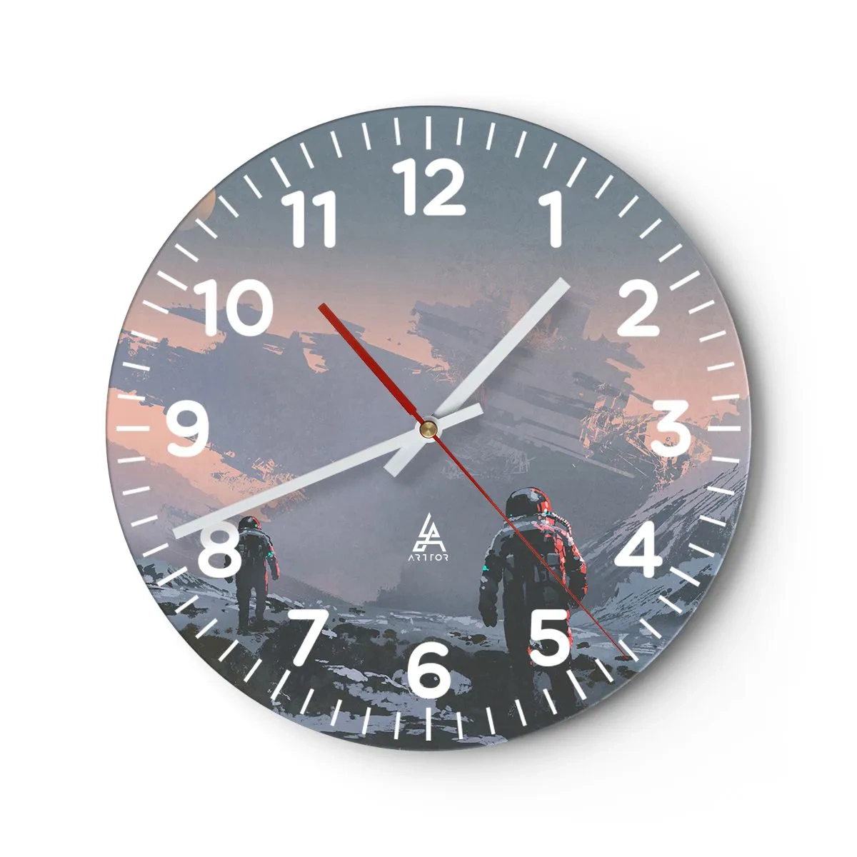 Horloge murale - Pendule murale - Sous une étoile inconnue - 40x40 cm