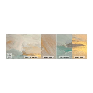 Échantillon de Papier Peint Autocollant Deluxe Sticker - Abstraction – le pays de la douceur - Morceau, Brillant, Minimaliste - 100x30 cm