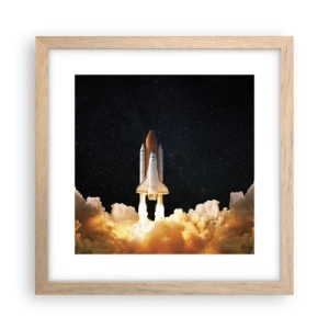 Affiche dans un chêne clair - Poster - Ad astra! - 30x30 cm