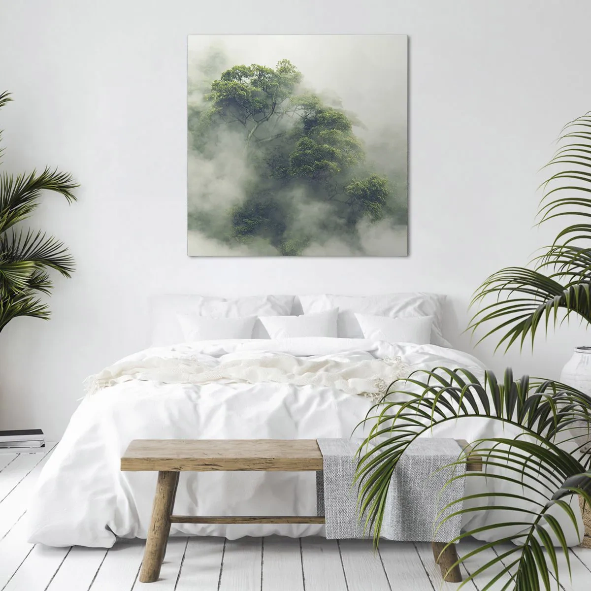 Impression sur toile - Image sur toile - Enveloppé de brouillard - 40x40 cm