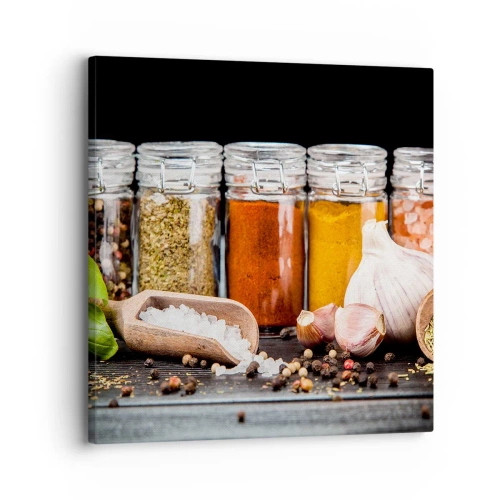 Impression sur toile - Image sur toile - Pour que la vie ait du goût - 30x30 cm