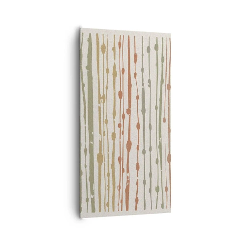 Impression sur toile - Image sur toile - Notation musicale des couleurs - 65x120 cm