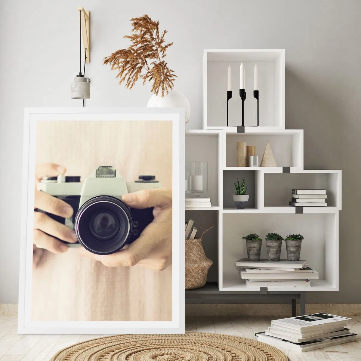 Affiche dans un cadre blanc - Poster - Pour voir plus ... - 70x100 cm