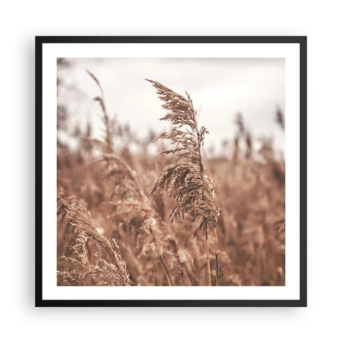 Affiche dans un cadre noir - Poster - C'est déjà l'automne dans les champs - 60x60 cm