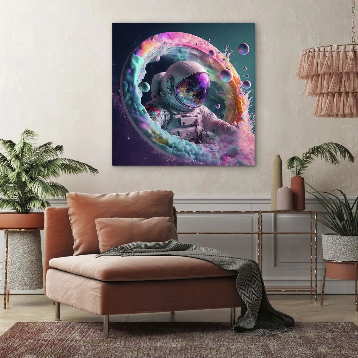 Impression sur toile - Image sur toile - porte des étoiles - 70x70 cm