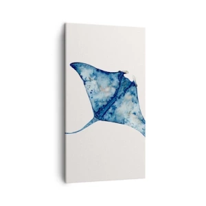 Impression sur toile - Image sur toile - La vie en bleu - 45x80 cm