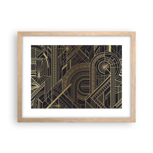 Affiche dans un chêne clair - Poster - Concept, idée, plan - 40x30 cm