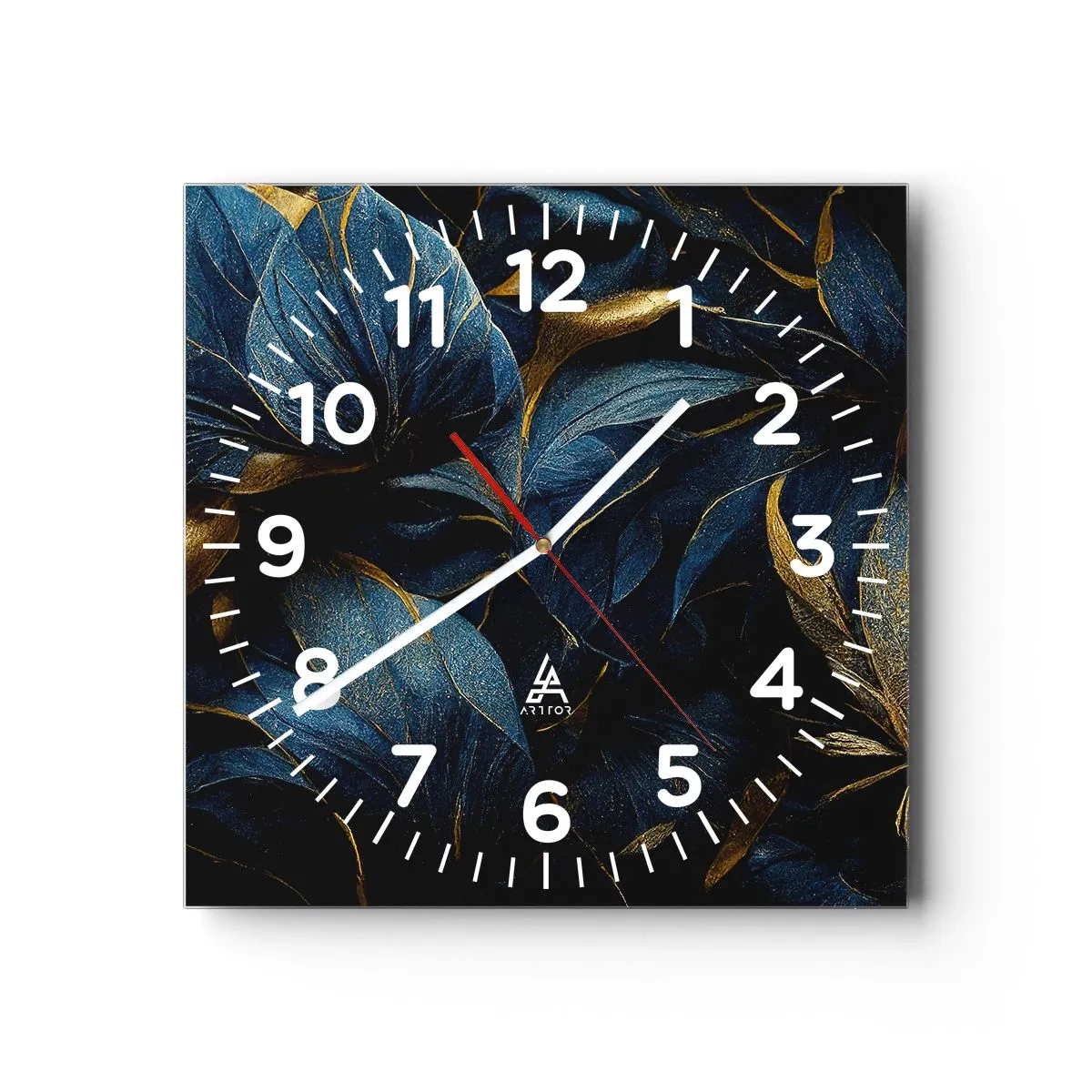 Horloge murale - Pendule murale - Des dessous dorés - 30x30 cm