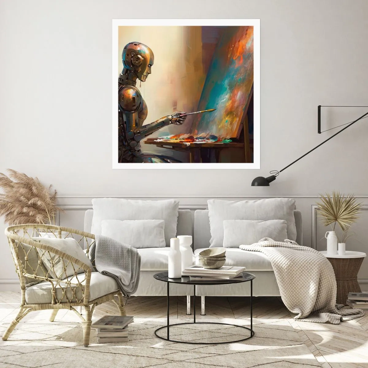 Affiche - Poster - L'art du futur - 60x60 cm