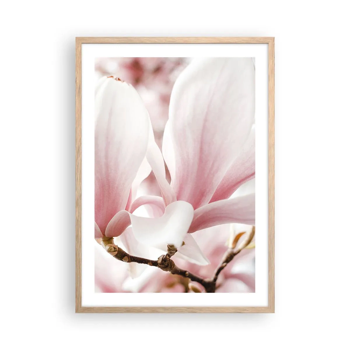 Affiche dans un chêne clair - Poster - Abondance de tendresse - 50x70 cm