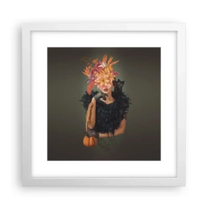 Affiche dans un cadre blanc - Poster - Sort de sorcière - 30x30 cm