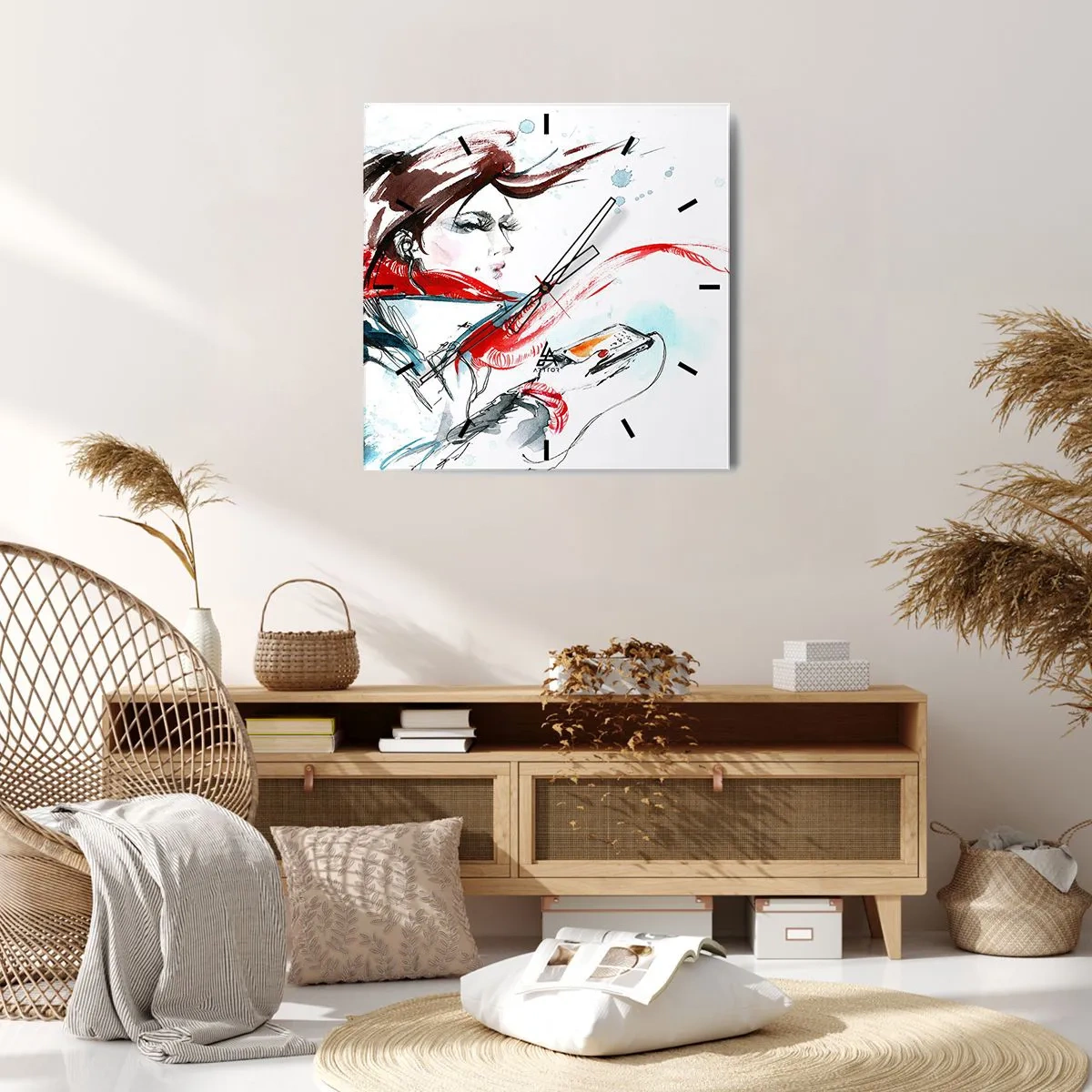 Horloge murale - Pendule murale - Quelque chose se passe en moi - 30x30 cm