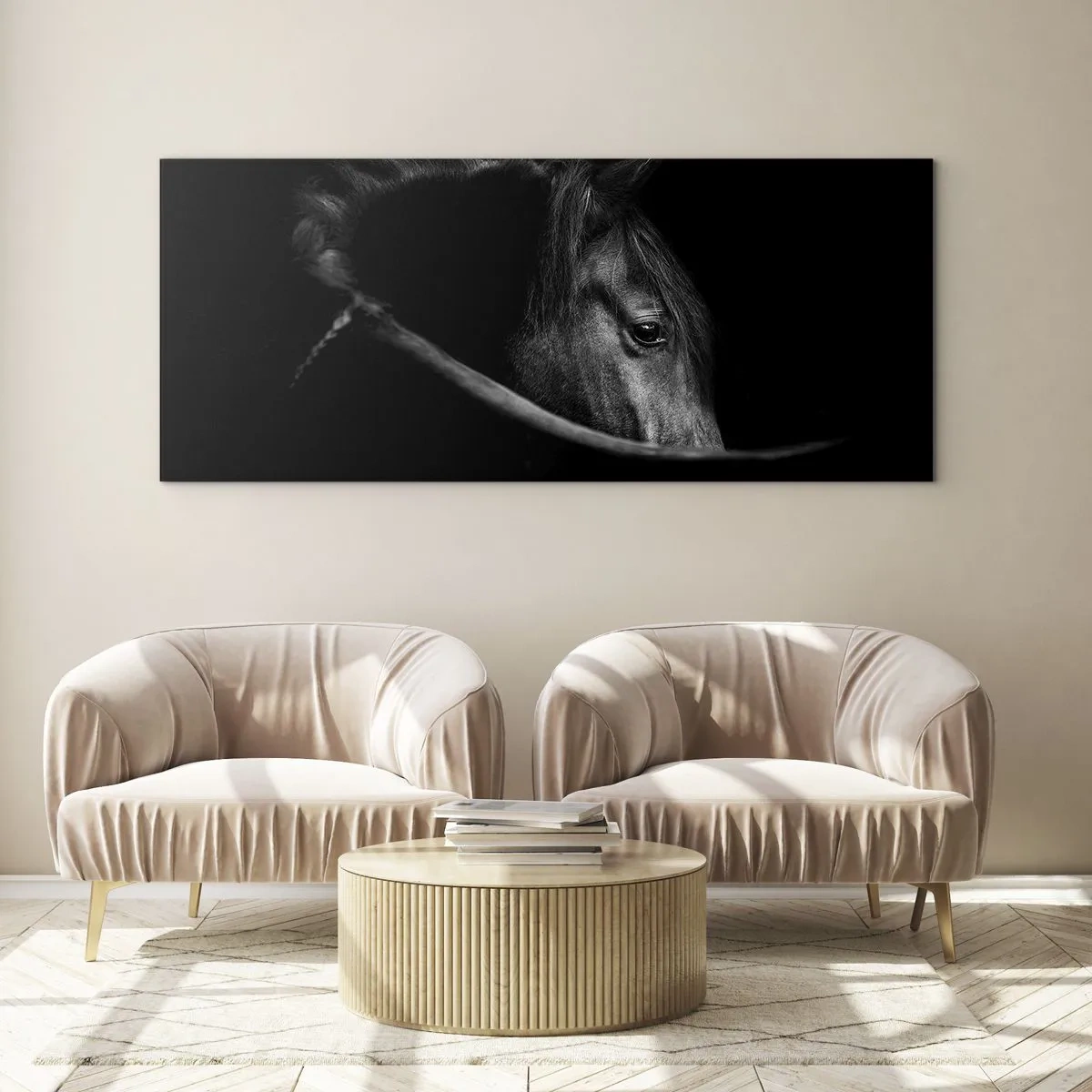 Impression sur verre - Image sur verre - Prince Noir - 100x40 cm