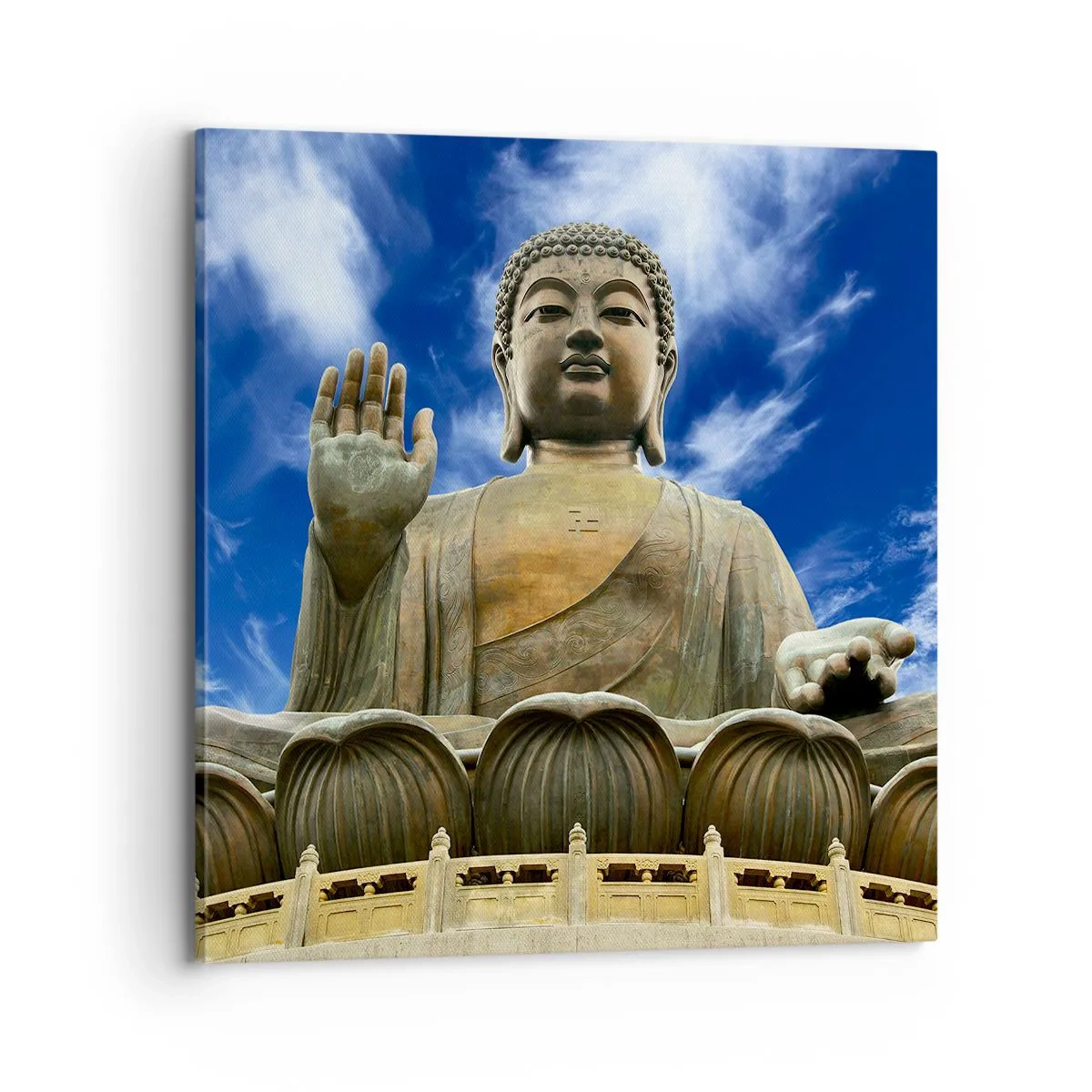 Impression sur toile - Image sur toile - Vivre sans peur - 70x70 cm