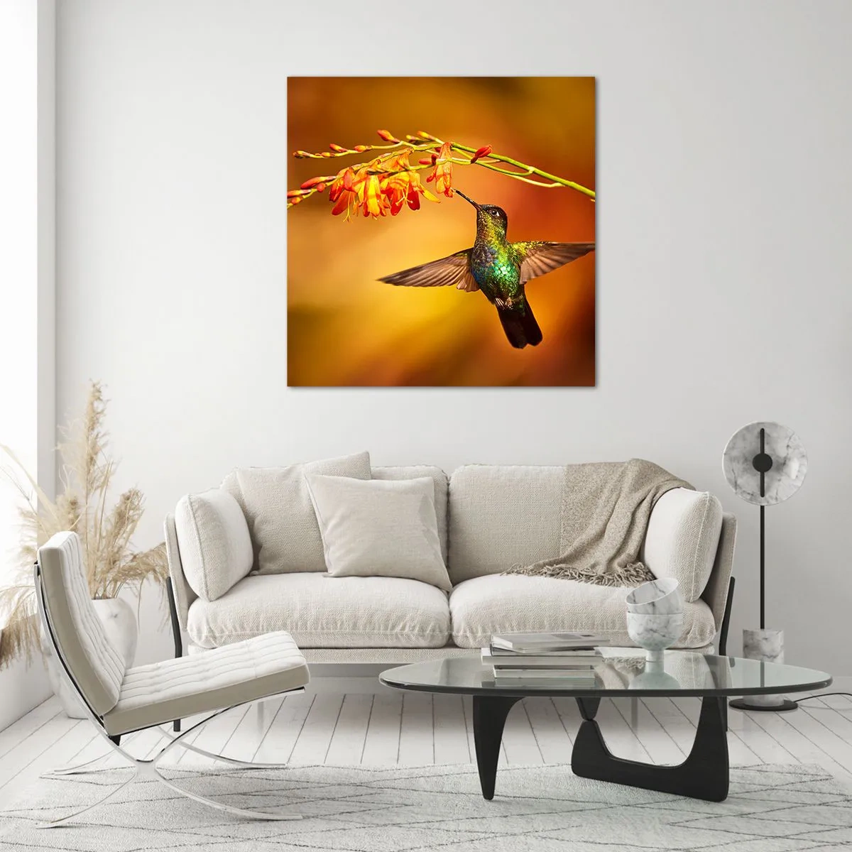 Impression sur verre - Image sur verre - Un messager de lumière selon les Mayas - 30x30 cm