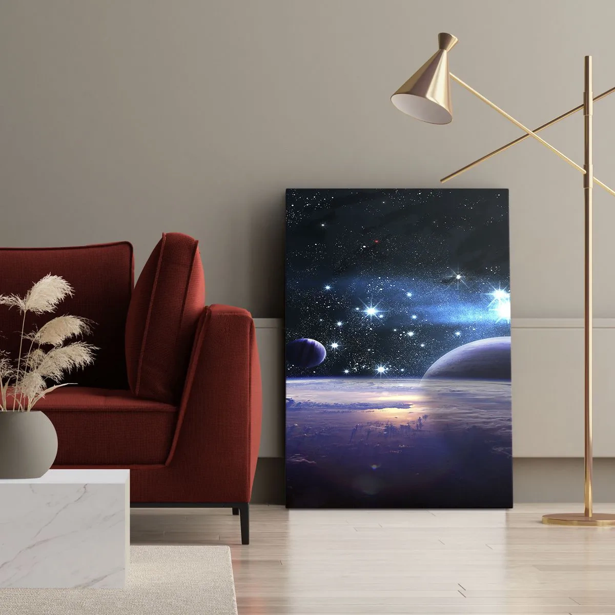 Impression sur toile - Image sur toile - Toujours seul? - 45x80 cm