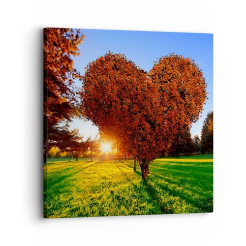 Impression sur toile - Image sur toile - Et comment ne pas aimer tomber - 30x30 cm