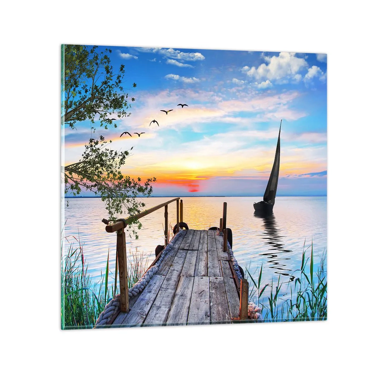 Impression sur verre - Image sur verre - Bonsoir! - 60x60 cm