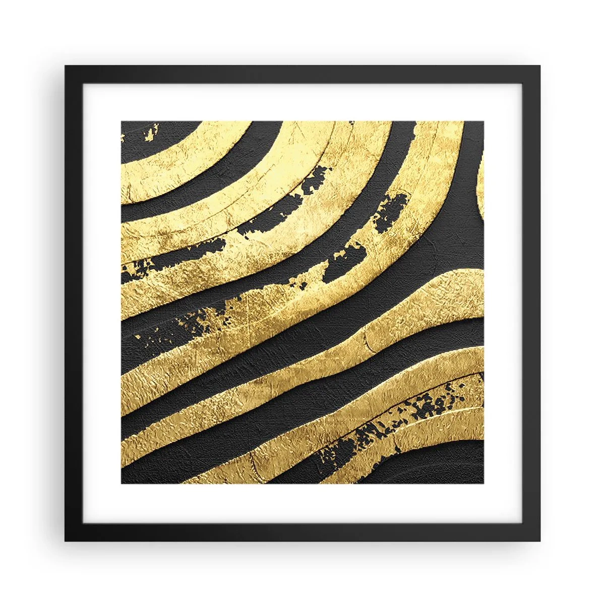 Affiche dans un cadre noir - Poster - Tout coule - 40x40 cm
