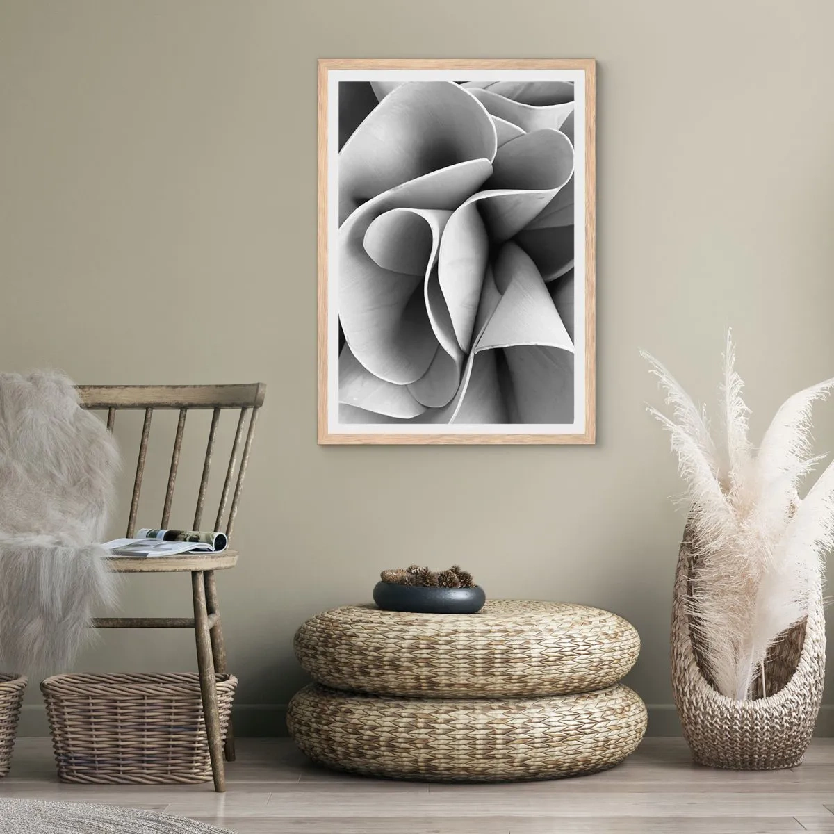 Affiche dans un chêne clair - Poster - Il s'en passe dans l'espace - 70x100 cm