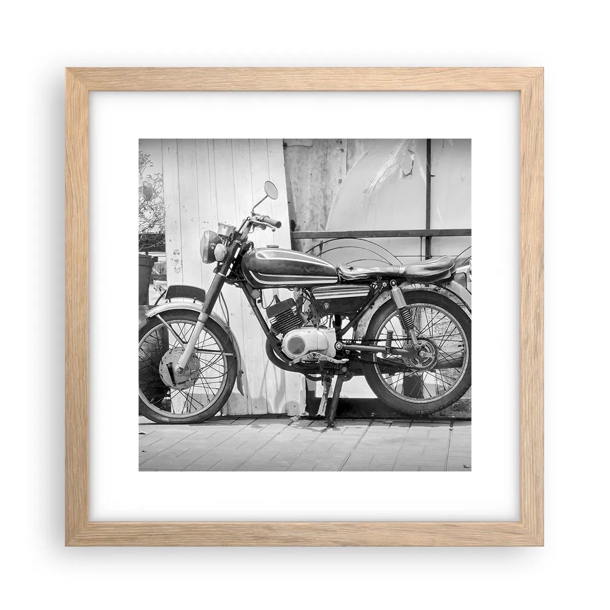 Affiche dans un chêne clair - Poster - Classique au dessus de tout - 30x30 cm