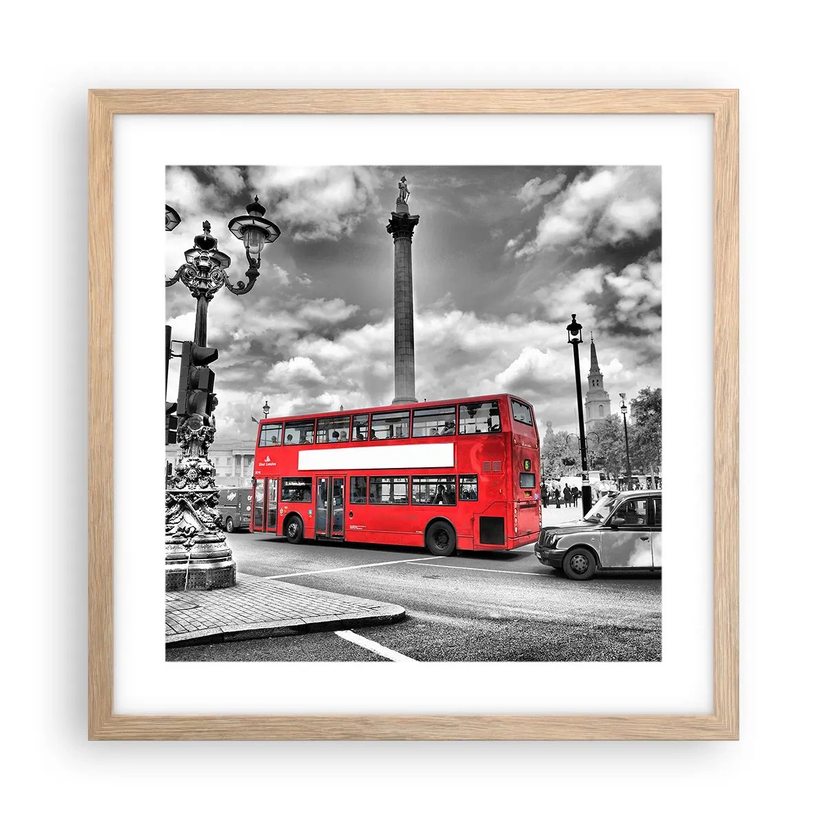 Affiche dans un chêne clair - Poster - La vraie circulation sanguine de la ville - 40x40 cm