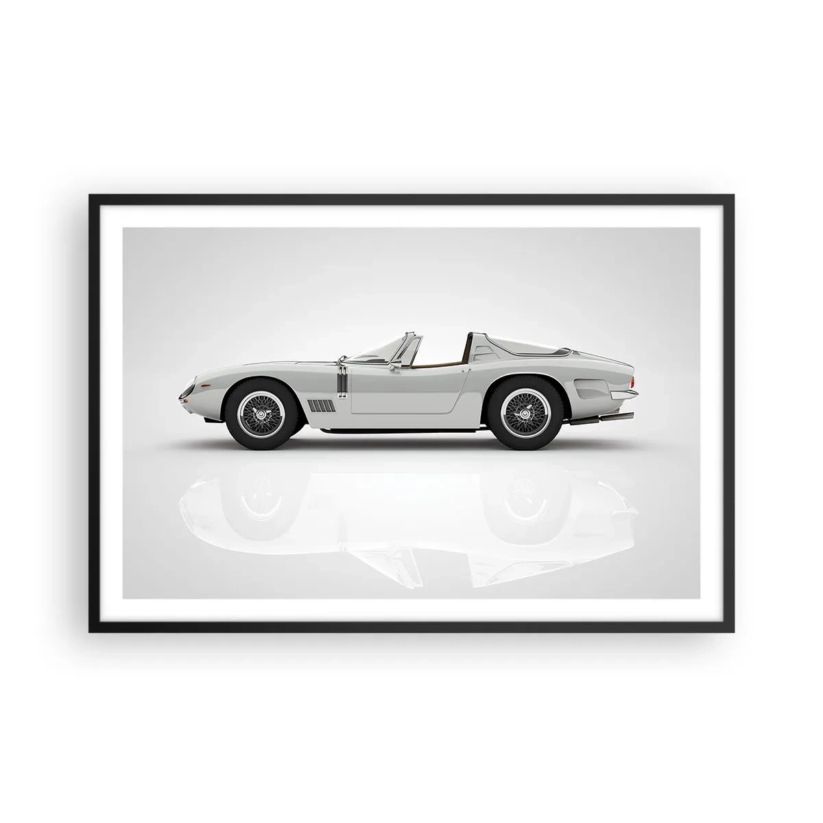 Affiche dans un cadre noir - Poster - Promesse de plaisir - 91x61 cm