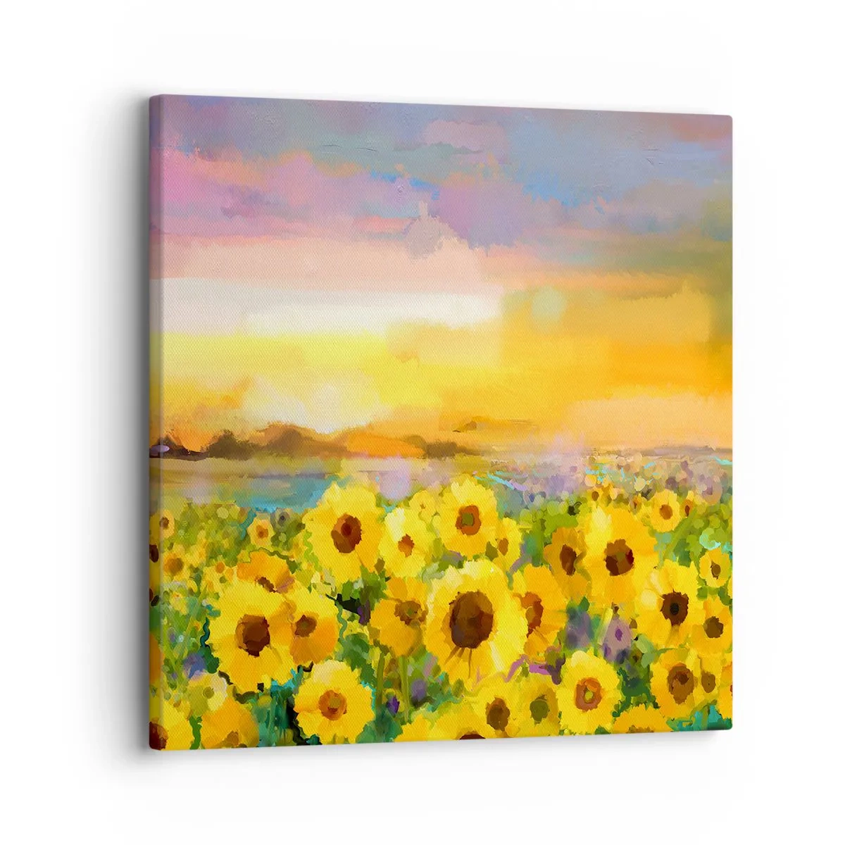 Impression sur toile - Image sur toile - Le soleil lui-même est descendu sur terre - 30x30 cm