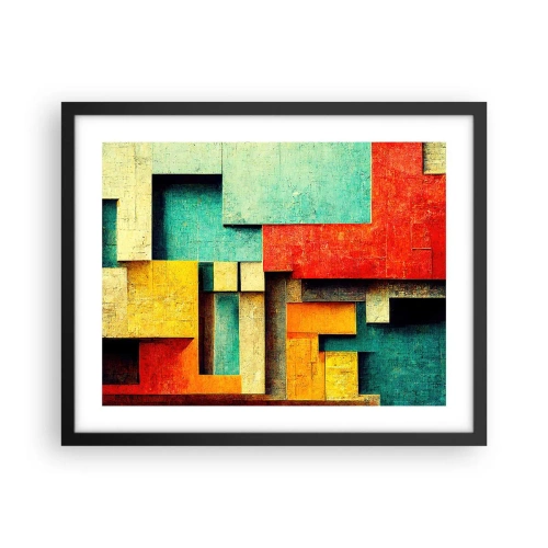 Affiche dans un cadre noir - Poster - Festival des angles droits - 50x40 cm