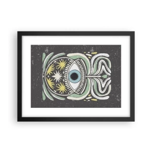 Affiche dans un cadre noir - Poster - Rituels tribaux - 40x30 cm