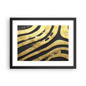 Affiche dans un cadre noir - Poster - Tout coule - 40x30 cm