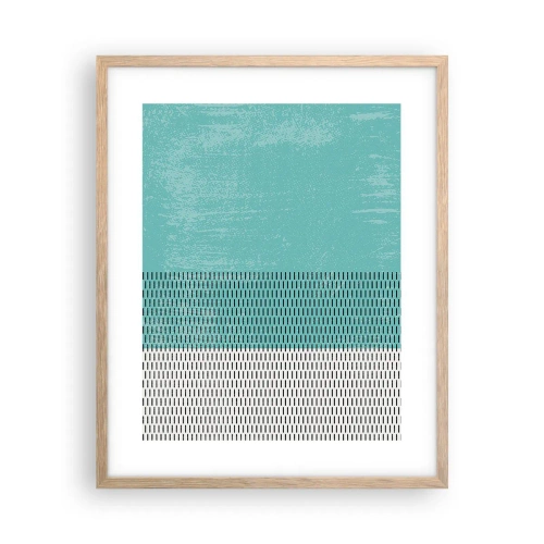 Affiche dans un chêne clair - Poster - Composition équilibrée - 40x50 cm