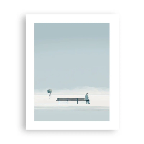 Affiche - Poster - Oui, j'attends. - 40x50 cm