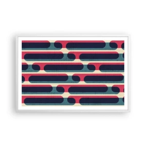 Affiche dans un cadre blanc - Poster - En profondeur et sur l'avant - 91x61 cm