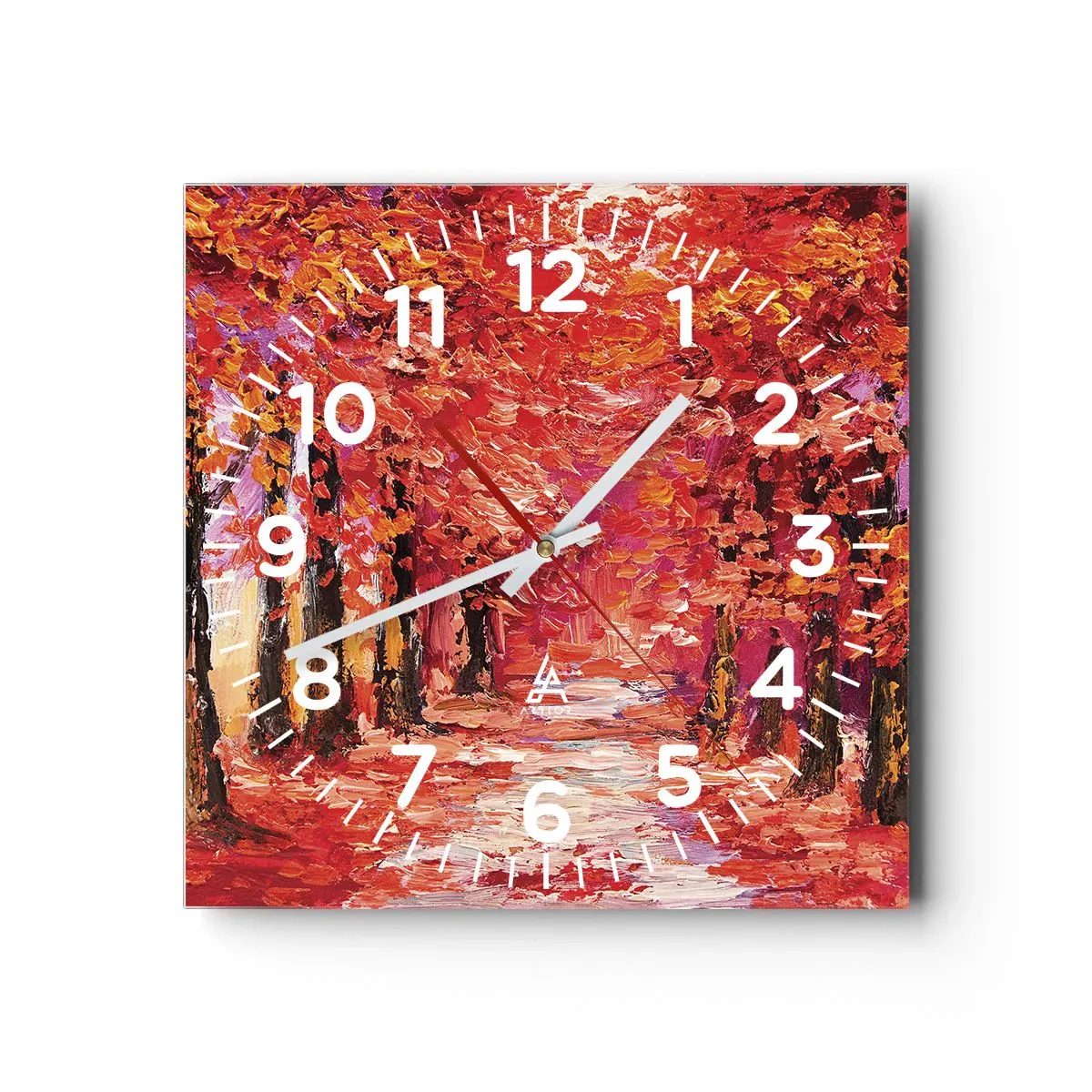 Horloge murale - Pendule murale - Impression d'automne - 30x30 cm