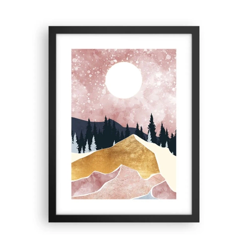 Affiche dans un cadre noir - Poster - Gardien de la nuit - 30x40 cm