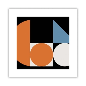 Affiche - Poster - Rangement de figures - 30x30 cm