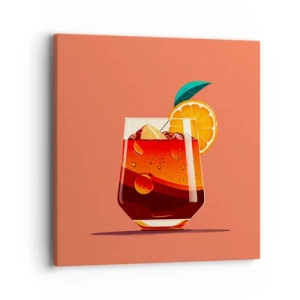 Impression sur toile - Image sur toile - Rafraîchissement d'été - 40x40 cm