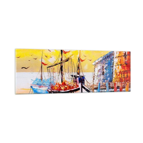 Impression sur verre - Image sur verre - Bon retour - 90x30 cm