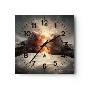 Horloge murale - Pendule murale - Lève-toi pour le combat - 40x40 cm