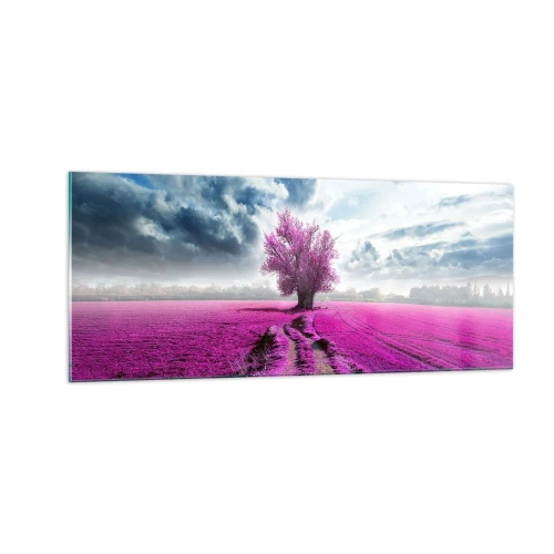 Impression sur verre - Image sur verre - Lande - nature sauvage - 100x40 cm