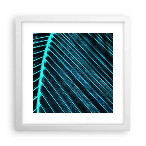Affiche dans un cadre blanc - Poster - Texture verte - 30x30 cm