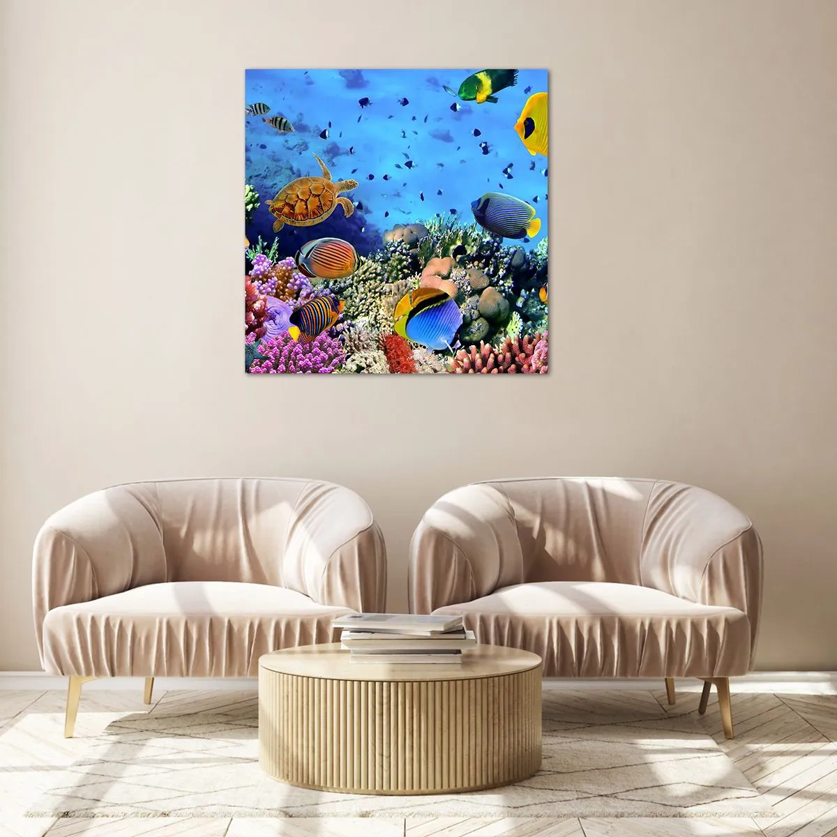 Impression sur verre - Image sur verre - Et que sait-on de la vie… - 60x60 cm