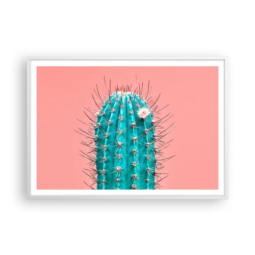 Affiche dans un cadre blanc - Poster - Juste regarde - 100x70 cm