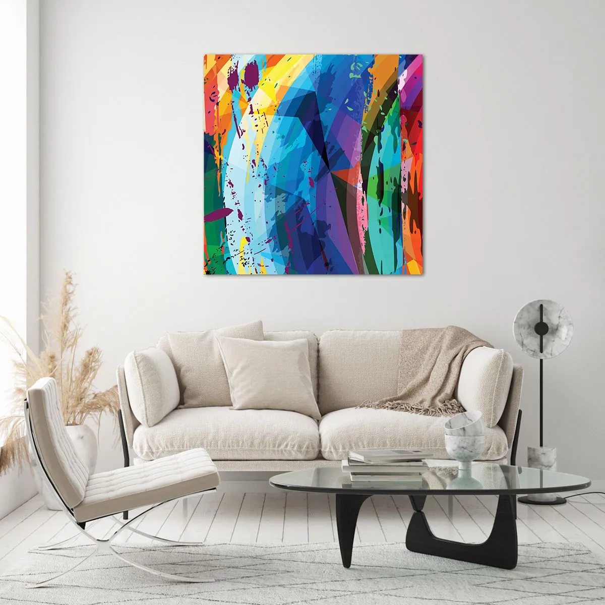 Impression sur verre - Image sur verre - Vertiges colorés - 30x30 cm