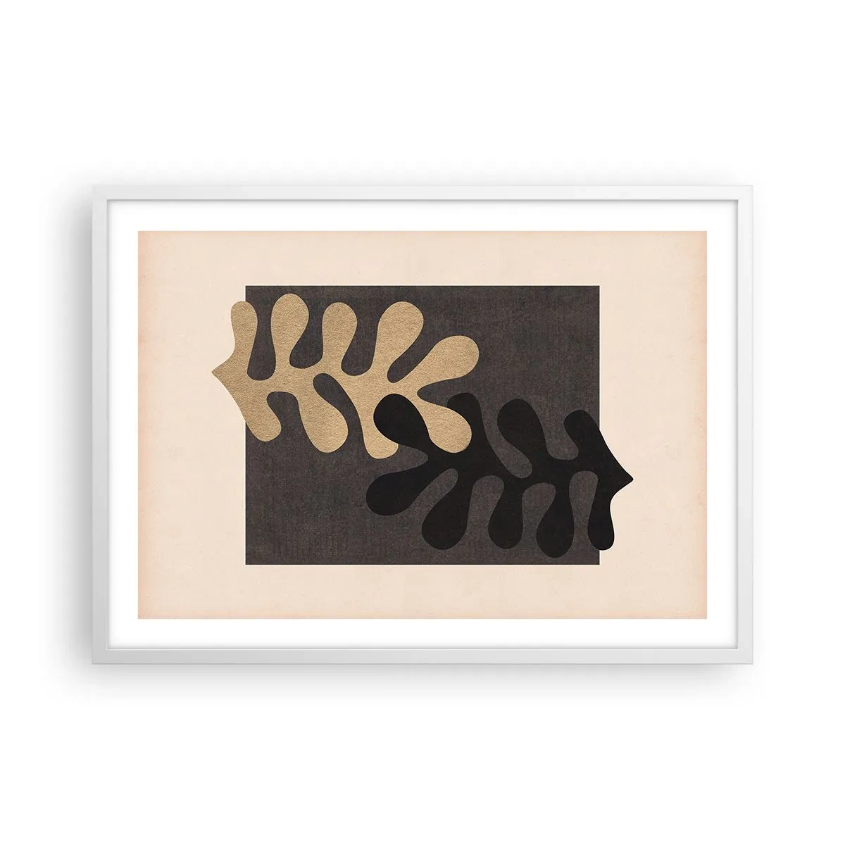 Affiche dans un cadre blanc - Poster - Absence et complément - 70x50 cm