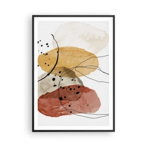 Affiche dans un cadre noir - Poster - Léger et transparent comme l'air - 70x100 cm